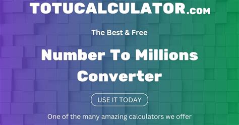 2.1 million|Number to Million Converter .